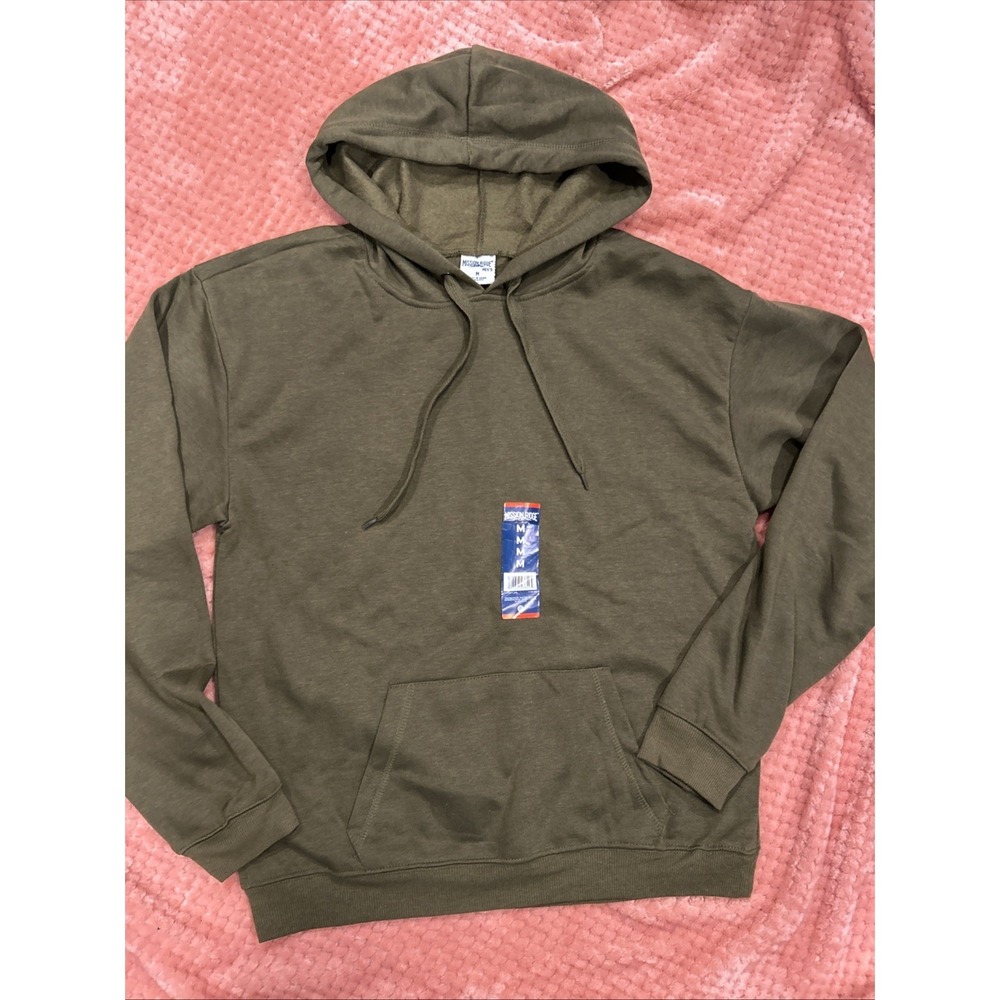 Mission‎ Ridge Men's Long Sleeve Army Green Hoodie Pullover Pockets Medium